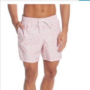 Slate & Stone Pink Daisy Swim Shorts